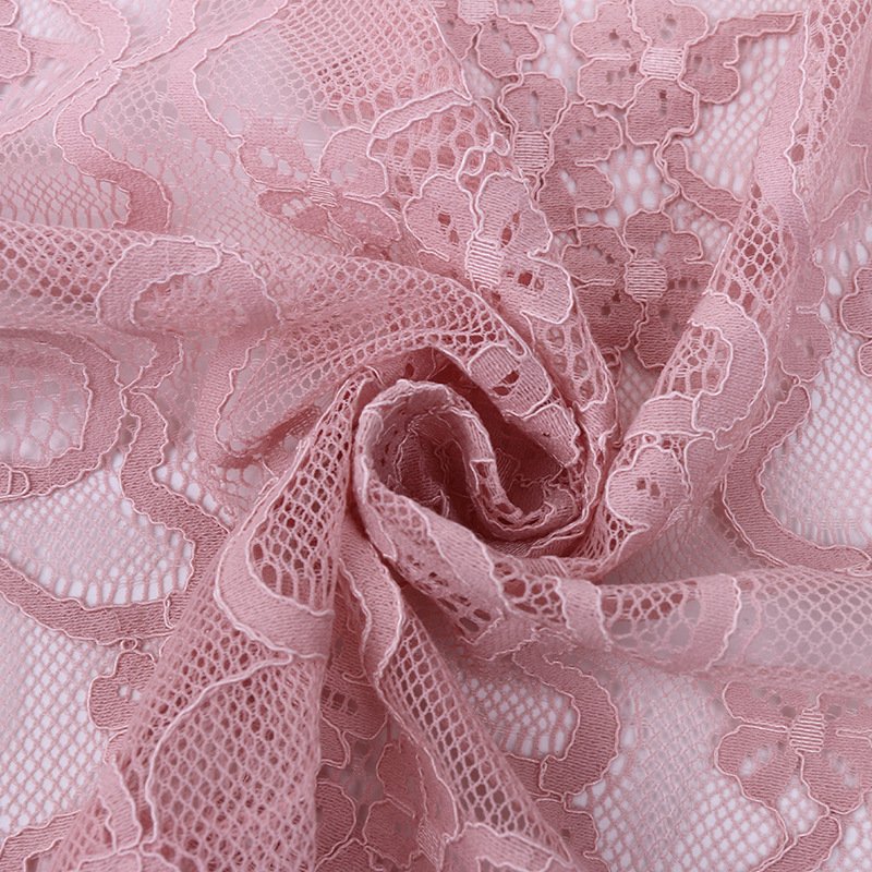 Lace Fabric Floral Polyester for Women's Wear Wholesale Supplier 15